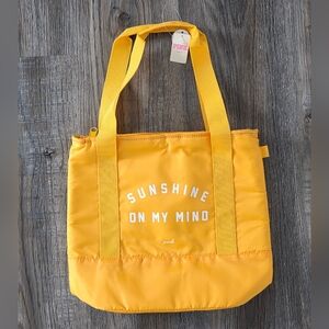 Pink Victorias Secret Yellow Tote Bag